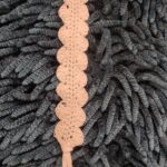 Zakładka do książki z kordonka - biała