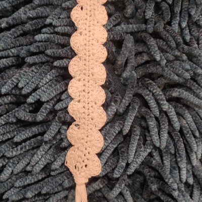 Zakładka do książki z kordonka - biała